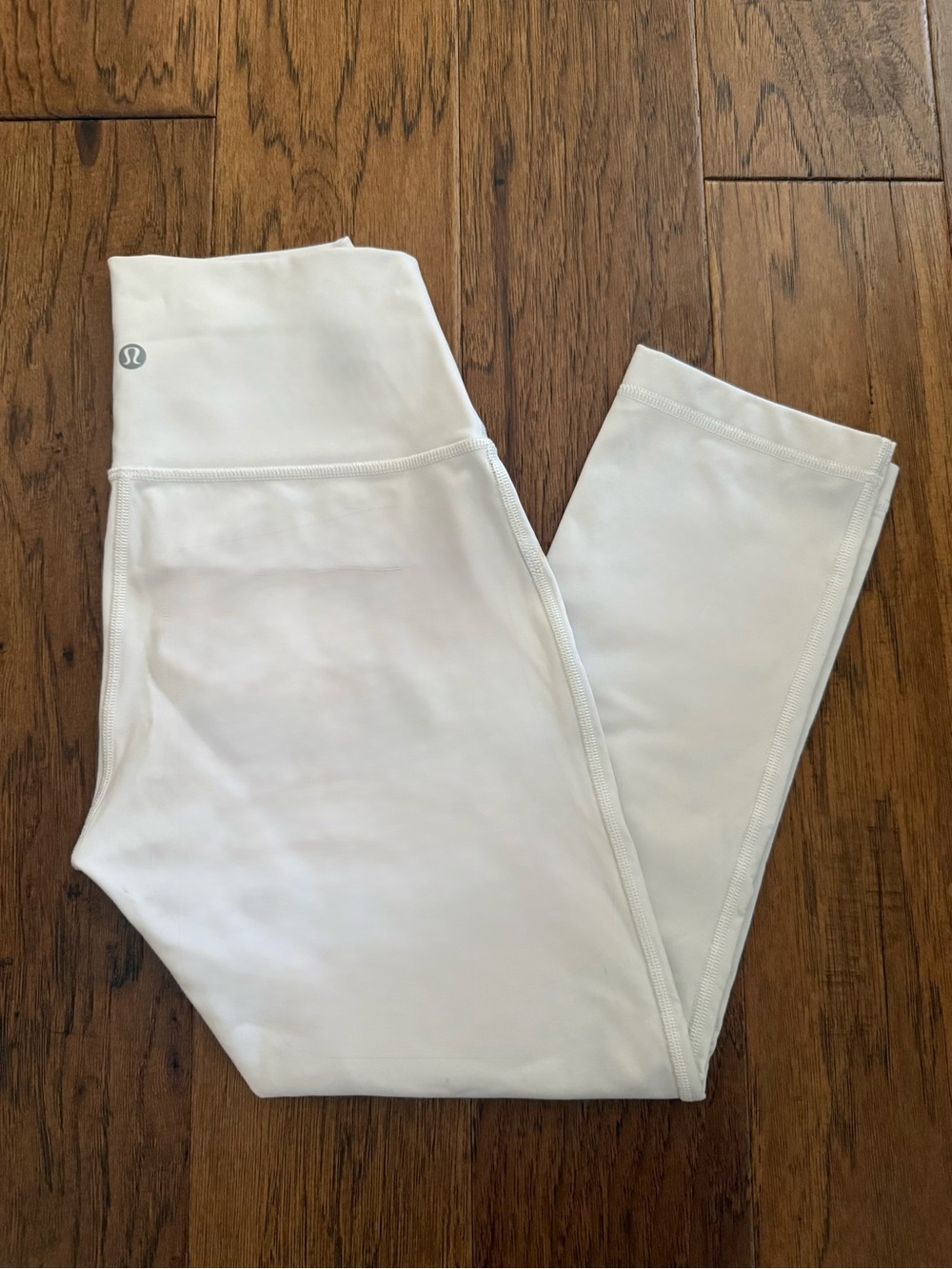 Lululemon White High-Rise Capri Leggings